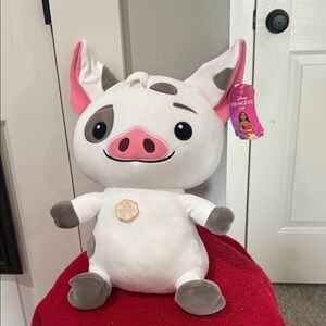Disney Pua Plush with Pink and Gray Details NWT